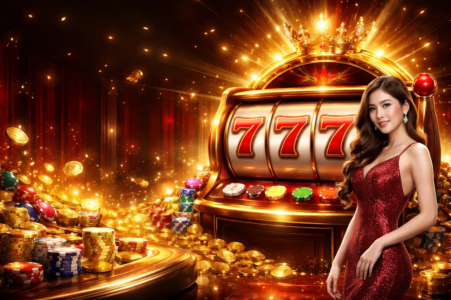 Hình ảnh bàn casino với chip và thẻ bài, tượng trưng cho chiến lược thắng lớn tại nn88 bet